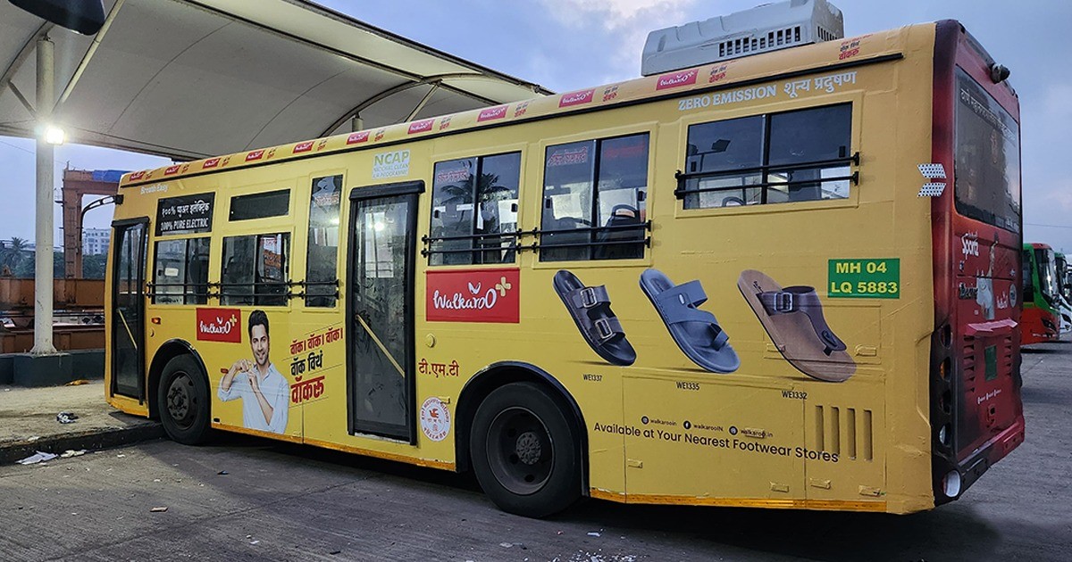 City bus branding and advertising service in Indore MP for outdoor marketing and brand promotion campaigns