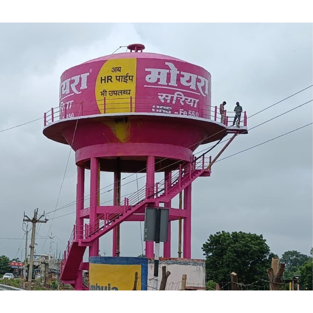 Water tank painting and advertising service in Indore for brand promotion and outdoor marketing